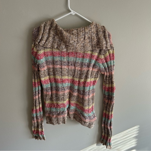 Vintage 90’s Y2K Vanity Striped Sweater - Size L - Picture 2 of 4